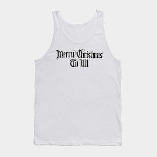 Merry Christmas to All Retro Tank Top